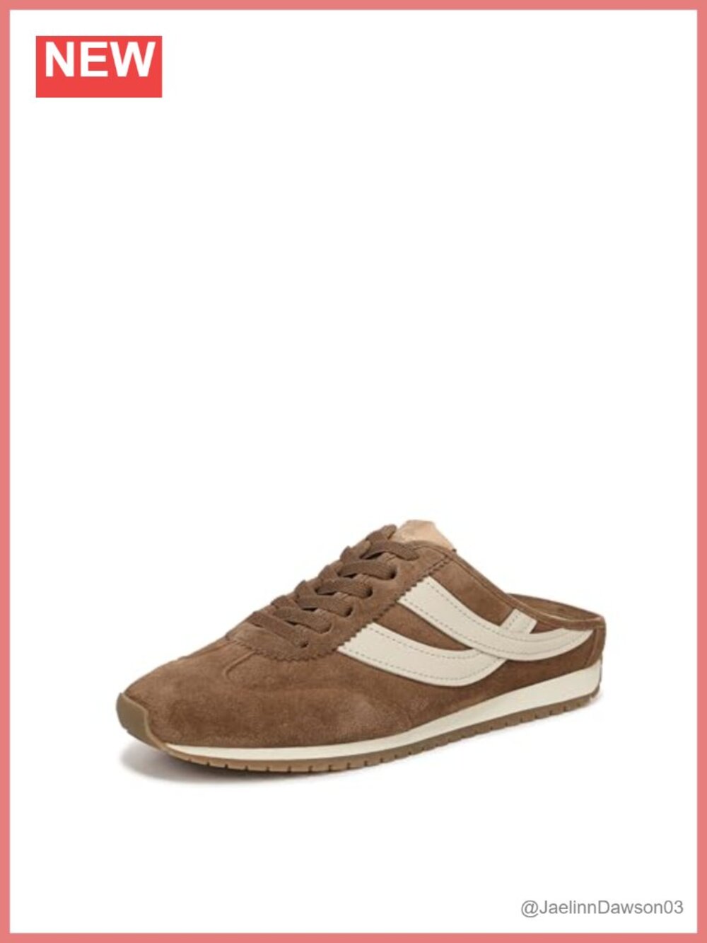 Vince Oasis Runner Mule Suede Slip-On Shoes Women's Block Heel